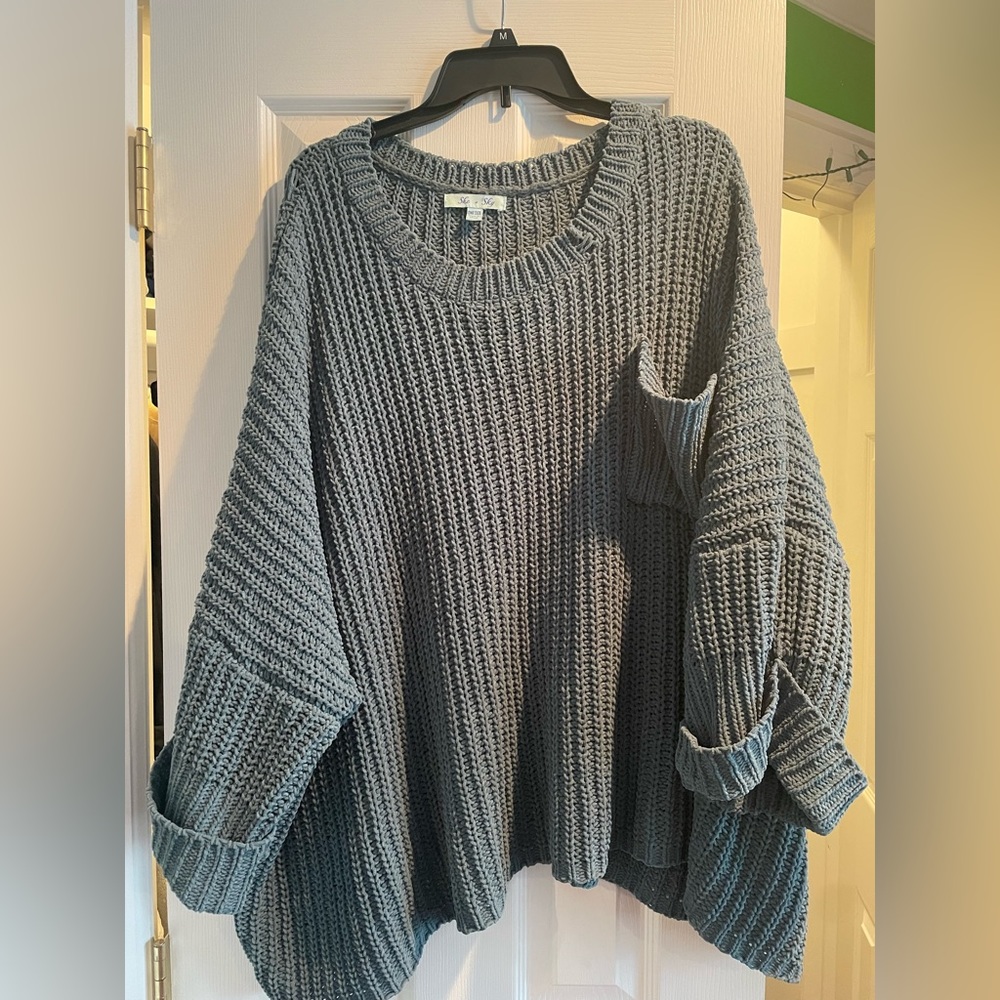Over sized green sweater